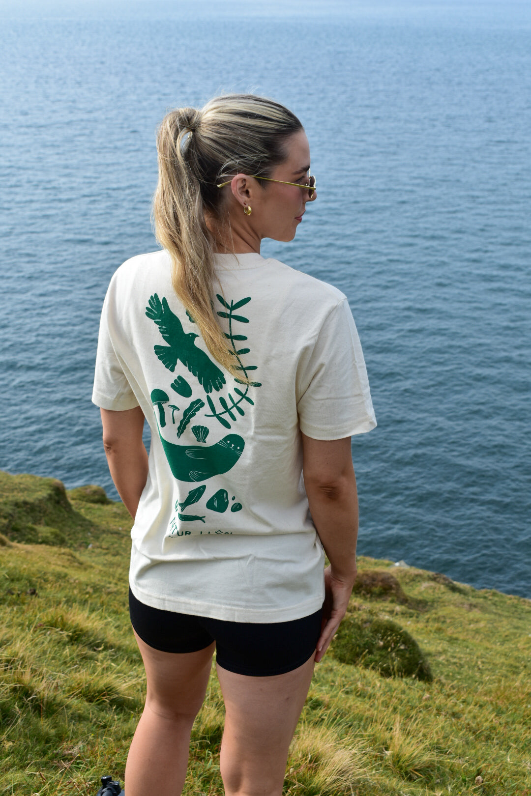 Natur Llŷn Relaxed fit Tee in Natural