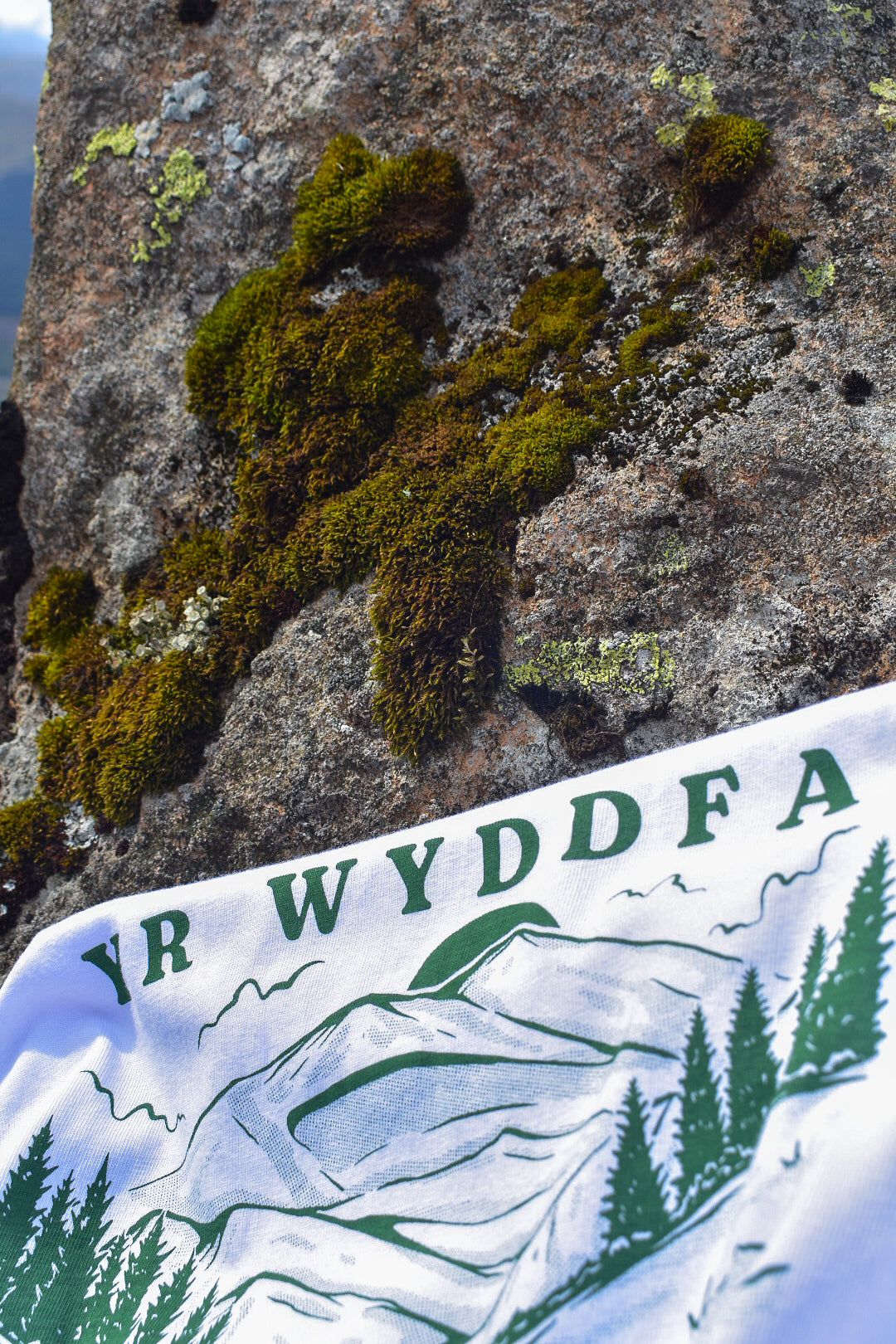 Yr Wyddfa Relaxed Fit Tee in White