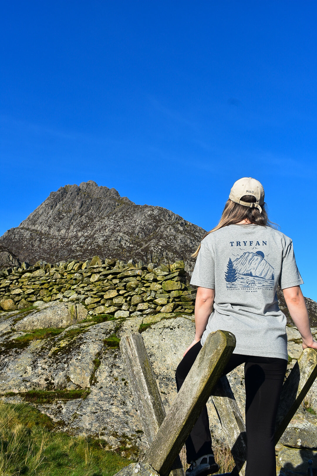 Tryfan Relaxed Fit Tee in Grey