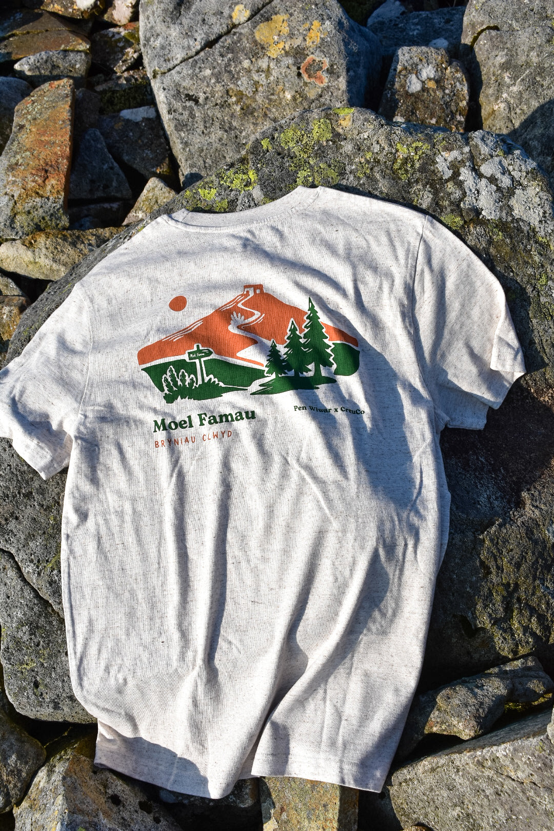 Moel Famau Relaxed Fit Tee in eco-heather