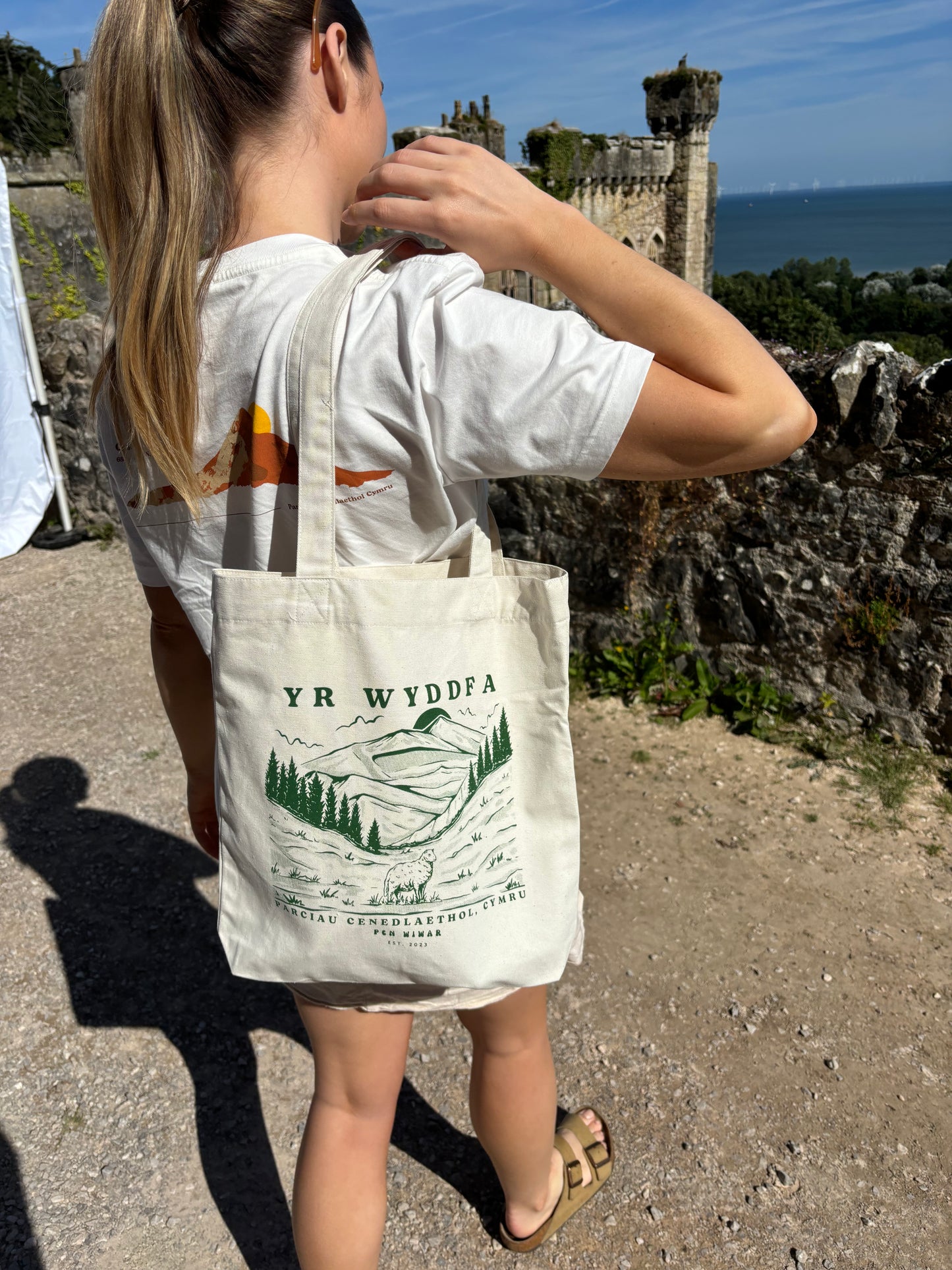 Yr Wyddfa Recycled Woven Tote Bag