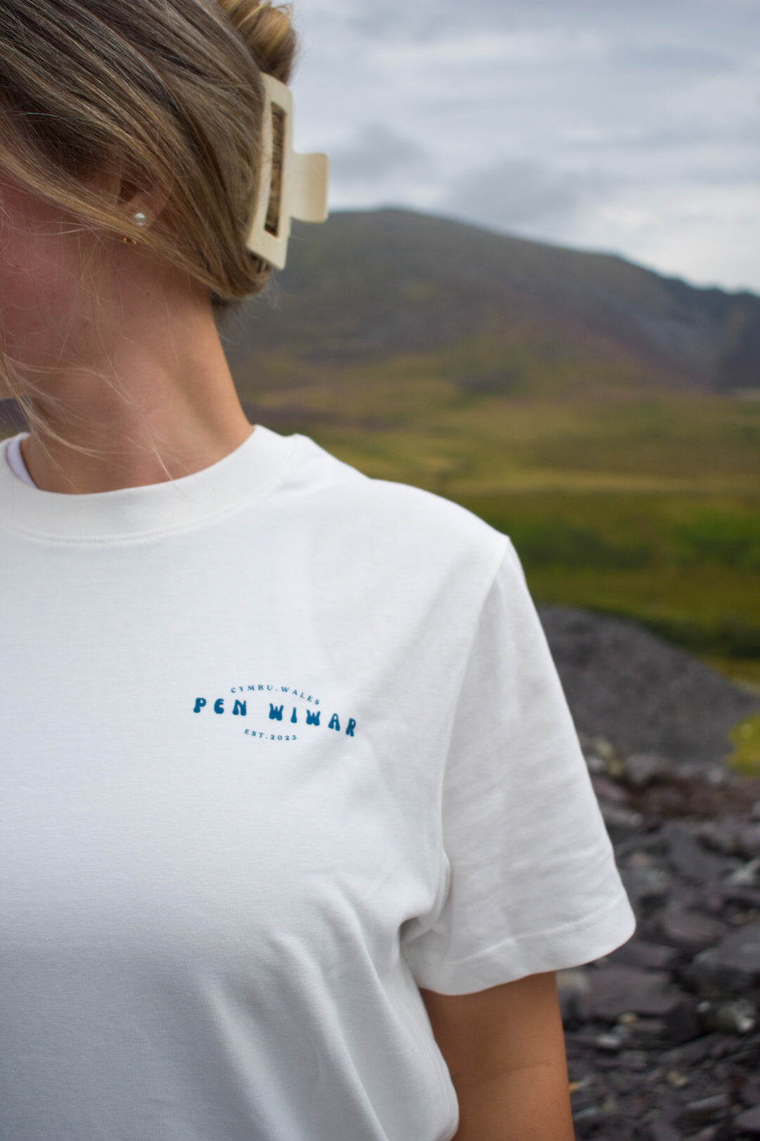 Mynydd Mawr Relaxed Fit Tee in Natural