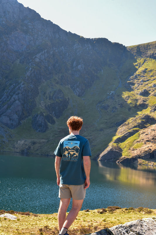 Cader Idris Relaxed fit T-shirt in Deep Blue