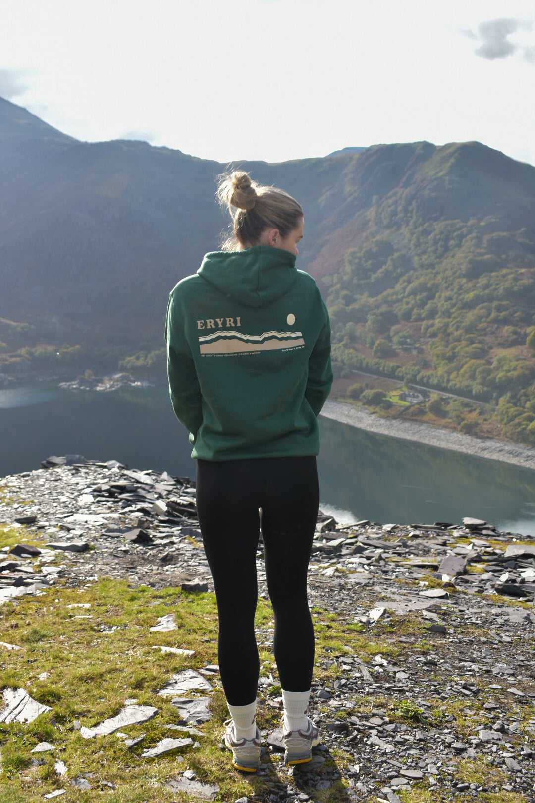 Eryri hoodie in Fern Green