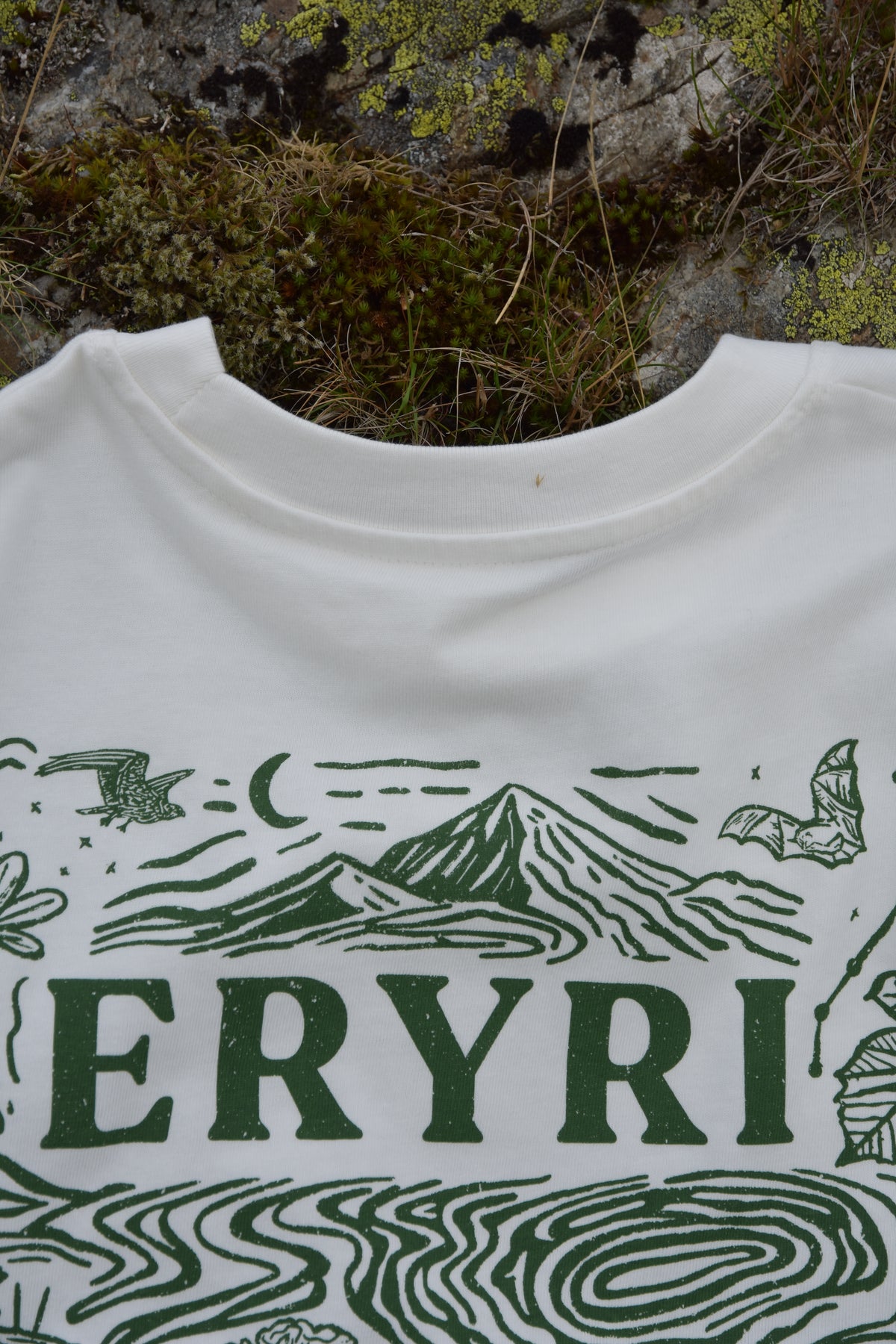 Eryri Collab 75 T-shirt in Off-White