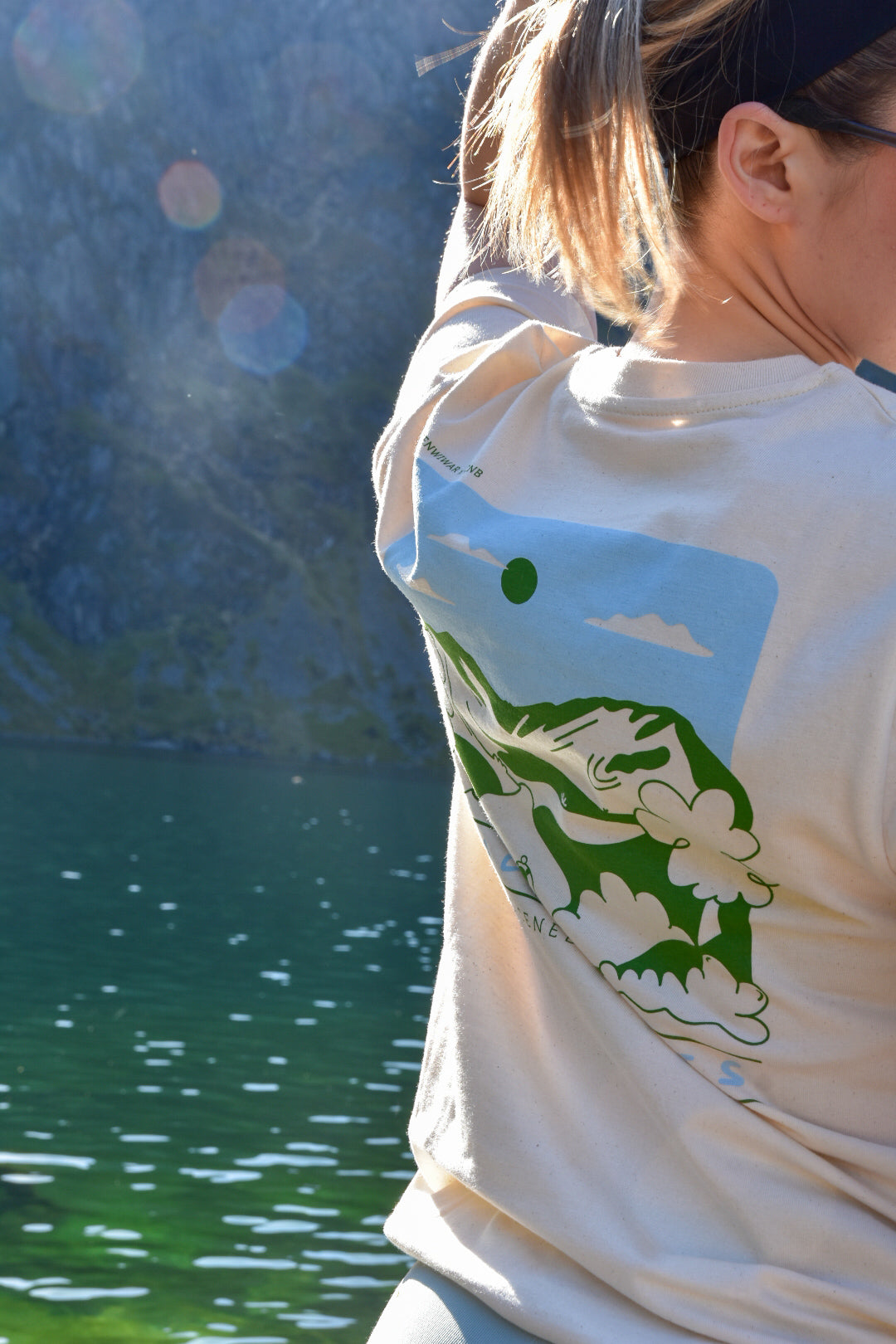 Cader Idris Relaxed fit T-shirt in Natural