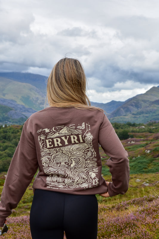 Eryri Collab 75 Sweatshirt in Mocha Brown