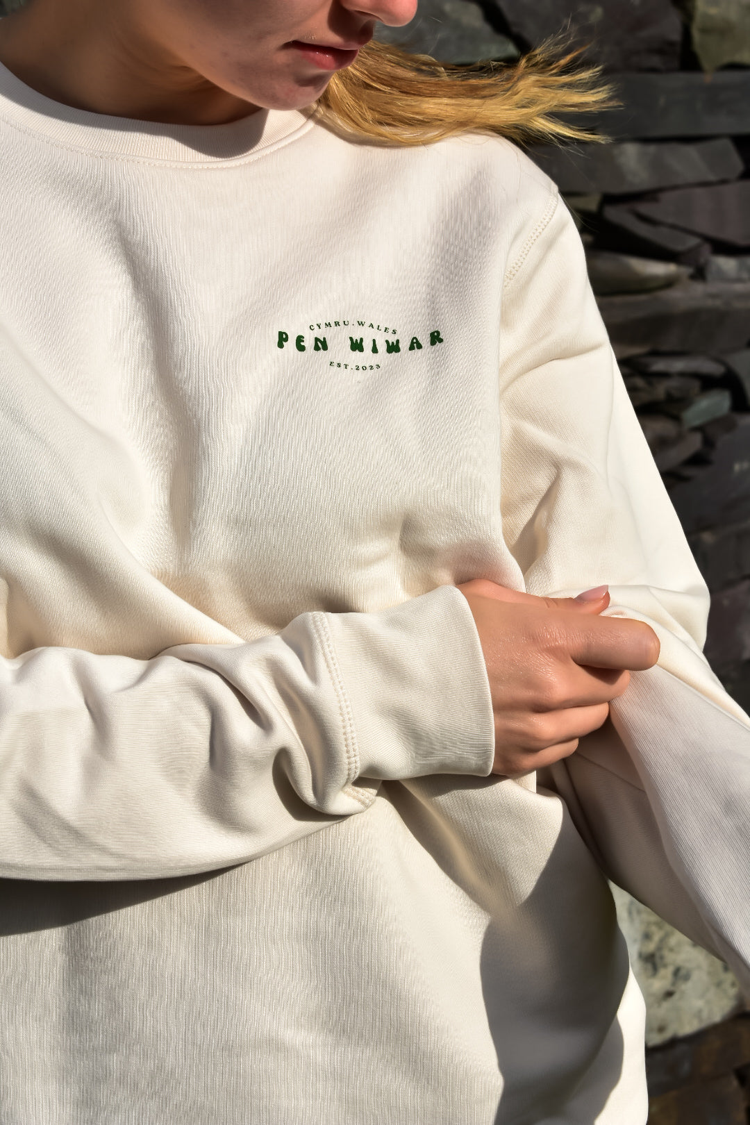 Wyddfa Sweatshirt in vintage white