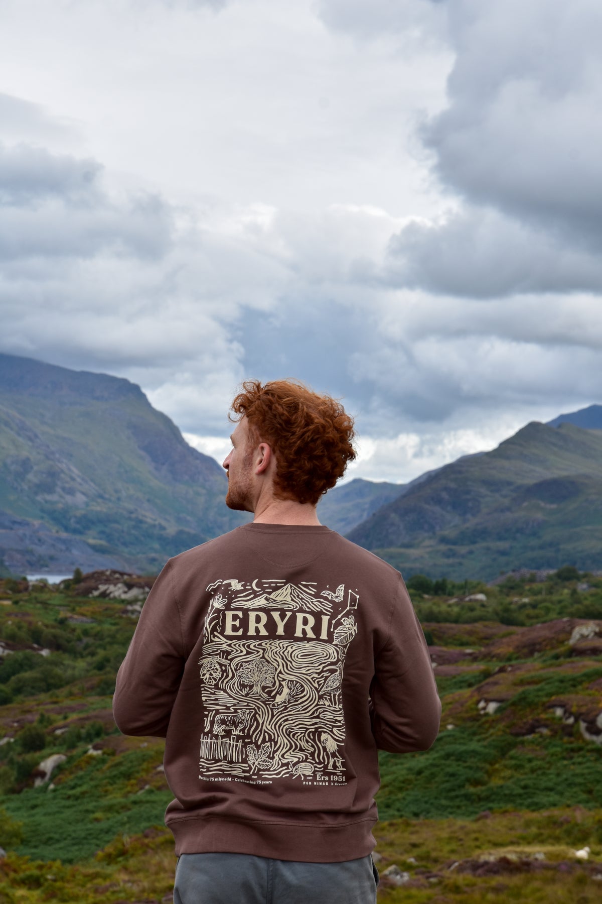Eryri Collab 75 Sweatshirt in Mocha Brown