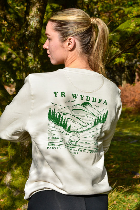 Wyddfa Sweatshirt in vintage white