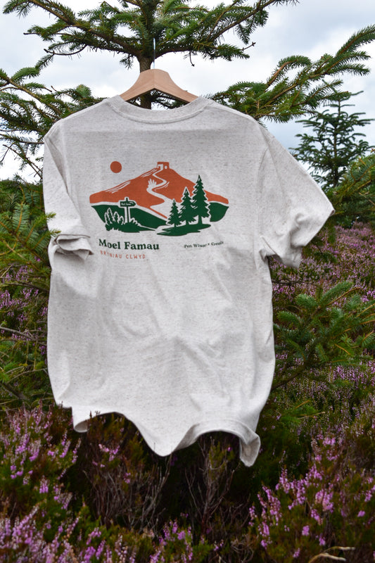 Moel Famau Relaxed Fit Tee in eco-heather