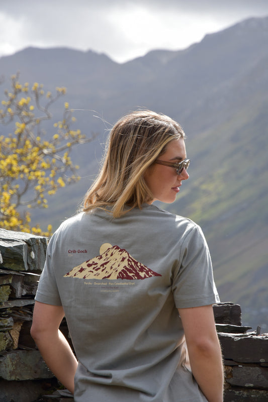 Crib Goch Relaxed fit T-shirt in Slate Grey