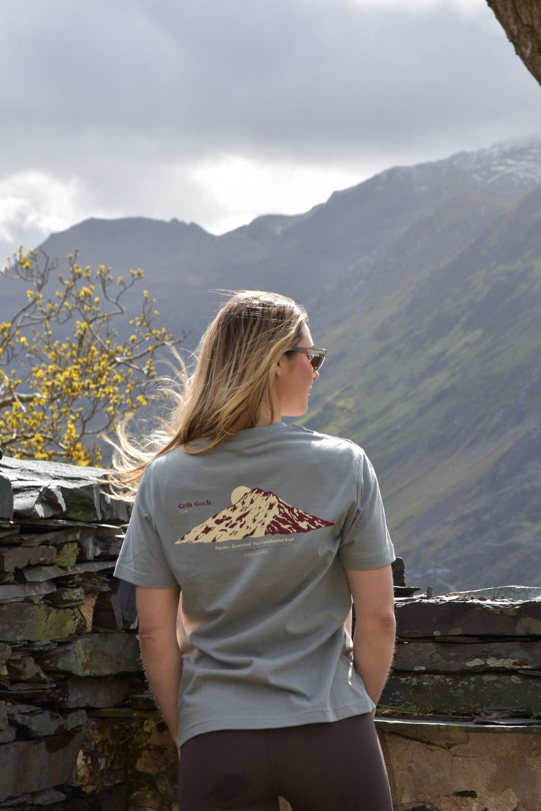 Crib Goch Relaxed fit T-shirt in Slate Grey