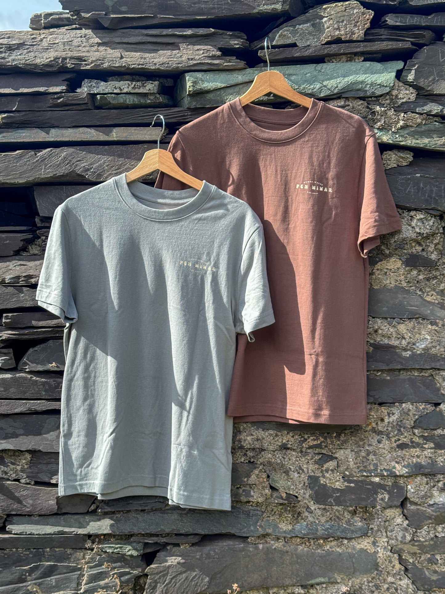 Crib Goch Relaxed Fit T-shirt in Mocha Brown