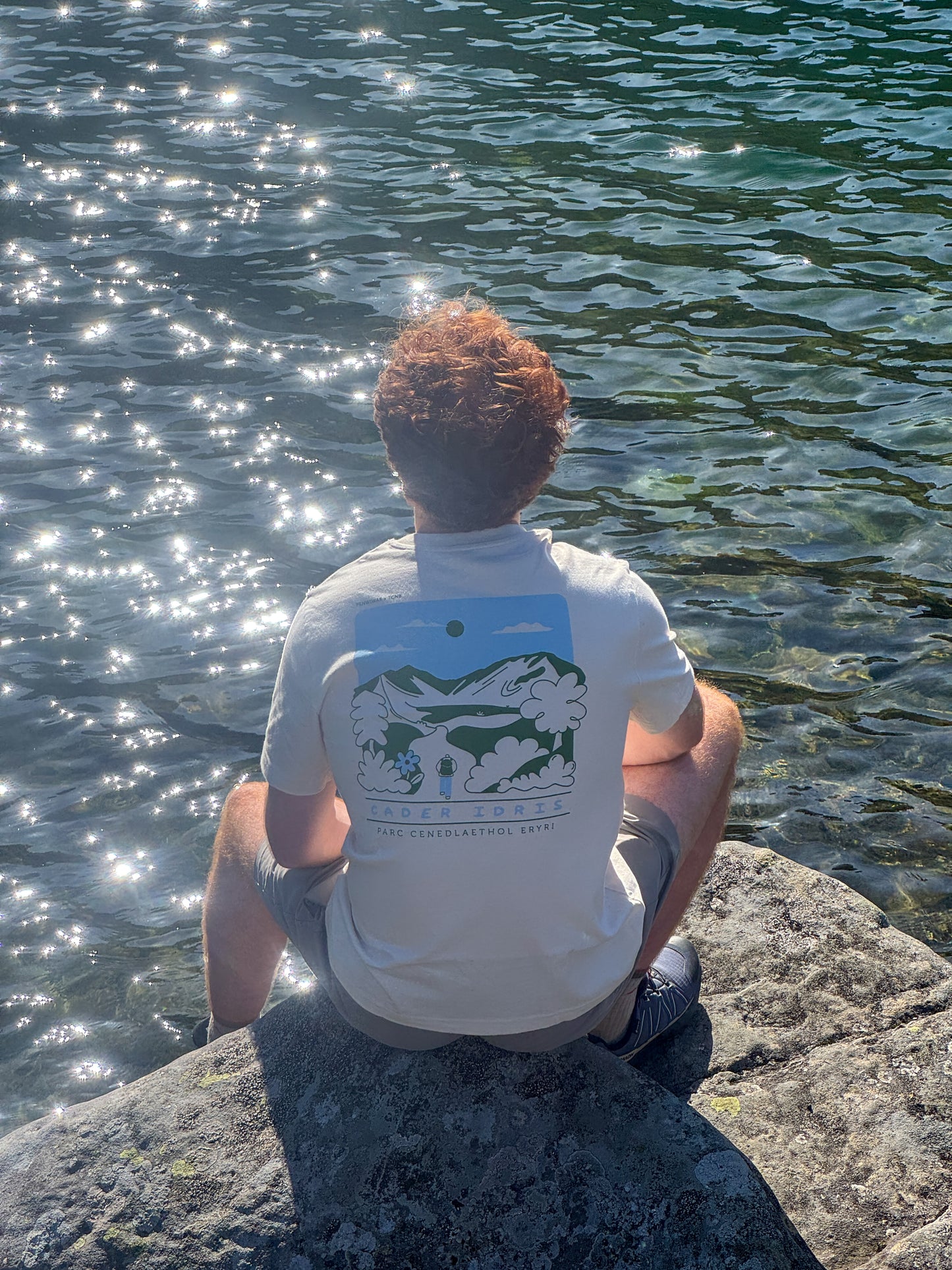 Cader Idris Relaxed fit T-shirt in Natural