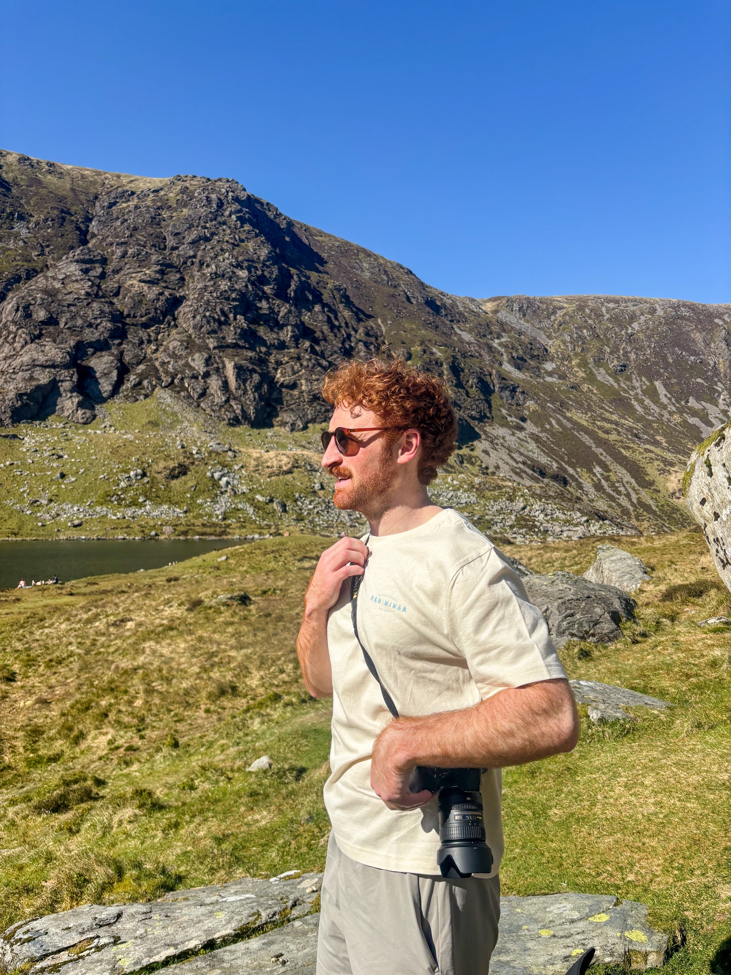 Cader Idris Relaxed fit T-shirt in Natural